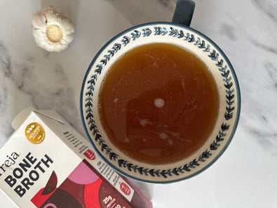 Boost Your Broth: Beef Bone Broth & Roasted Garlic