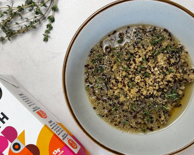 Boost Your Broth: Chicken Bone Broth, Quinoa & Thyme
