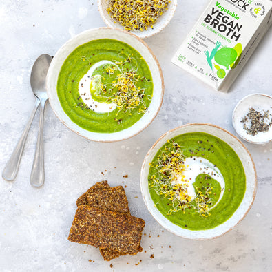 Glorious Green Vegan Broth Soup