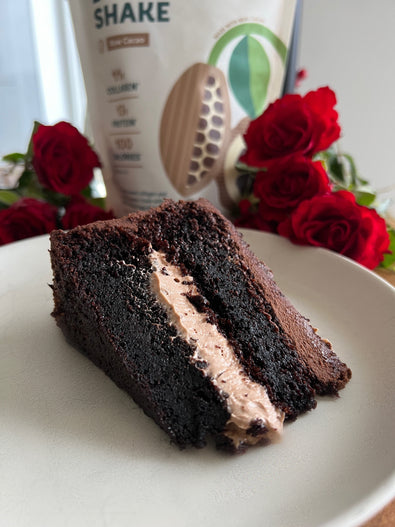 Freja Raw Cacao Bone Broth Shake Chocolate Cake