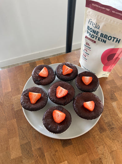 Bone Broth Cacao Protein Muffins