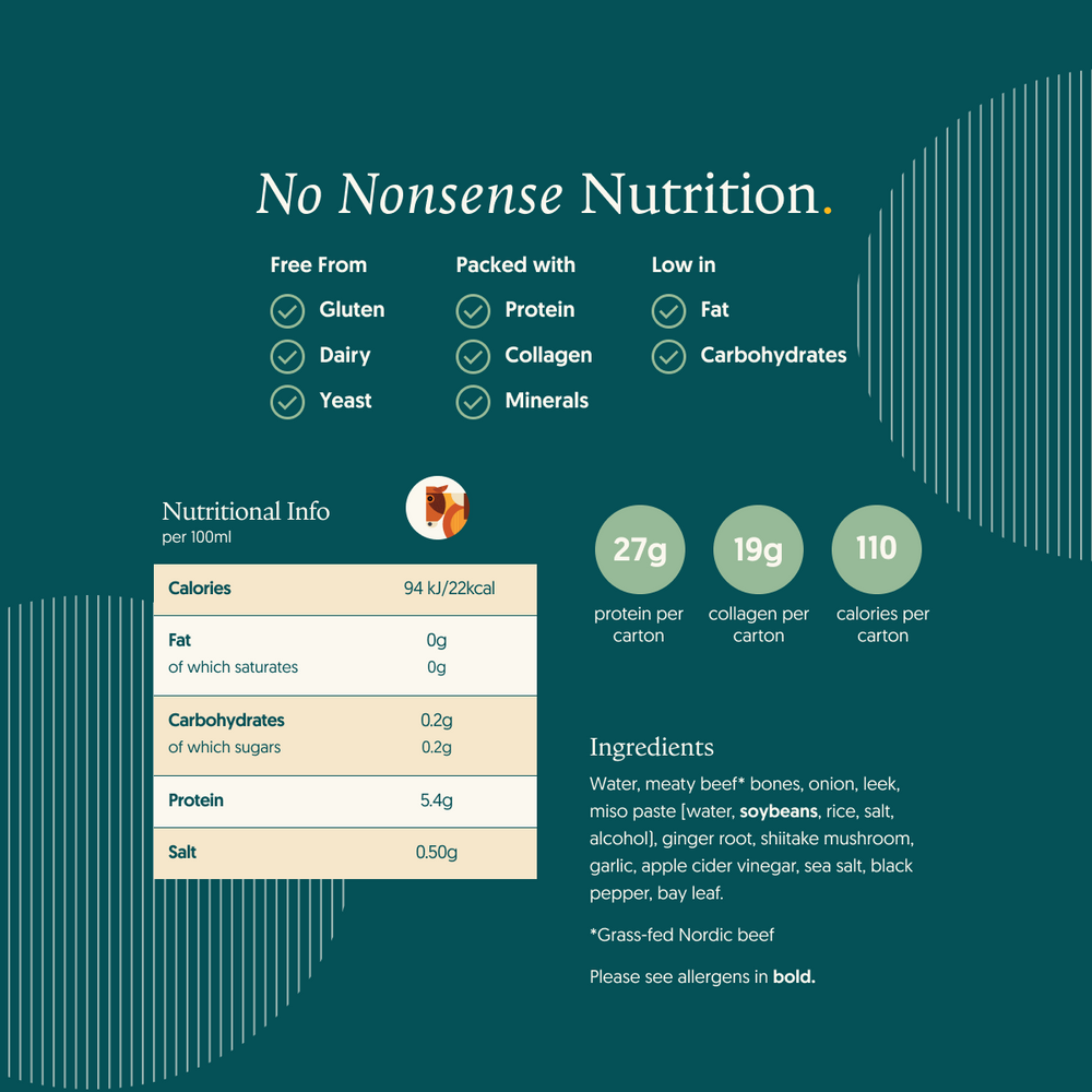 Beef, Shiitake & Miso Bone Broth