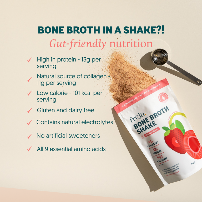 Strawberry Bone Broth Shake