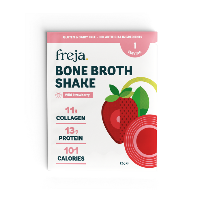 Free Bone Broth Shake 25g Strawberry Sachet